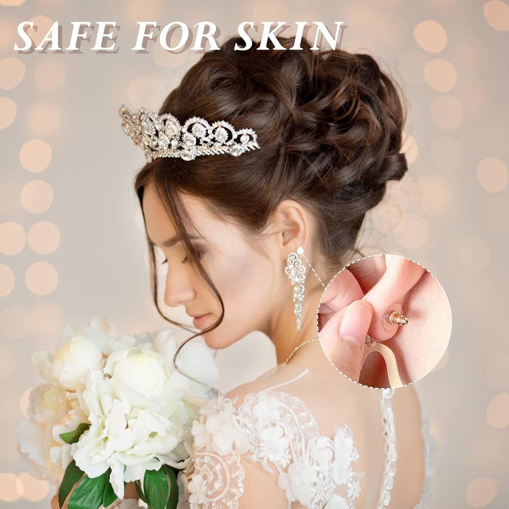 200-Pack Clear Earring Stabilizer Discs