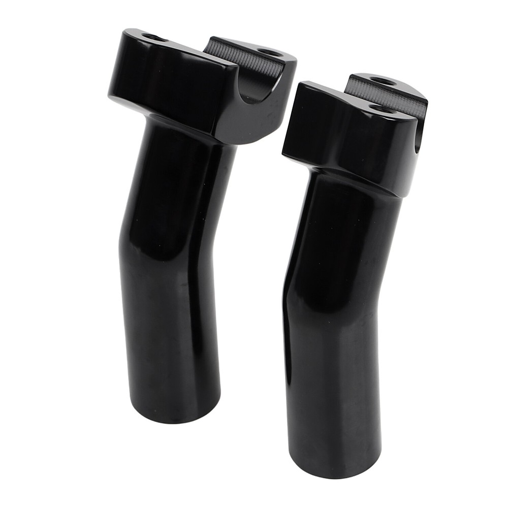 4.5" Black Pullback Handlebar Risers + Top Clamp For Harley 1" Bar Sportster 883