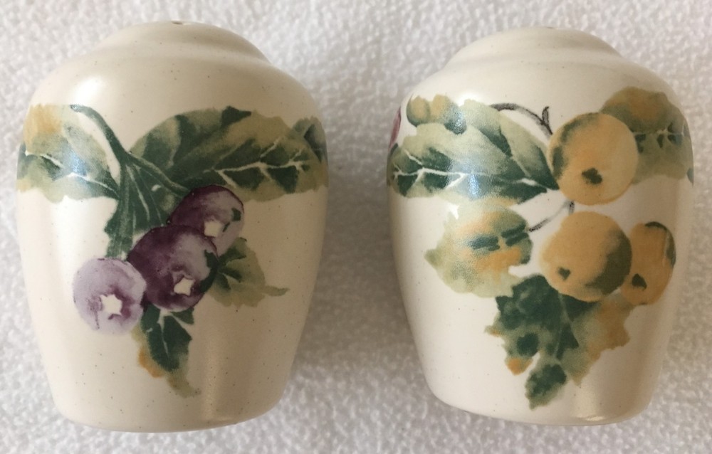 Pfaltzgraff Jamberry Salt & Pepper Shaker Set ~NEW~