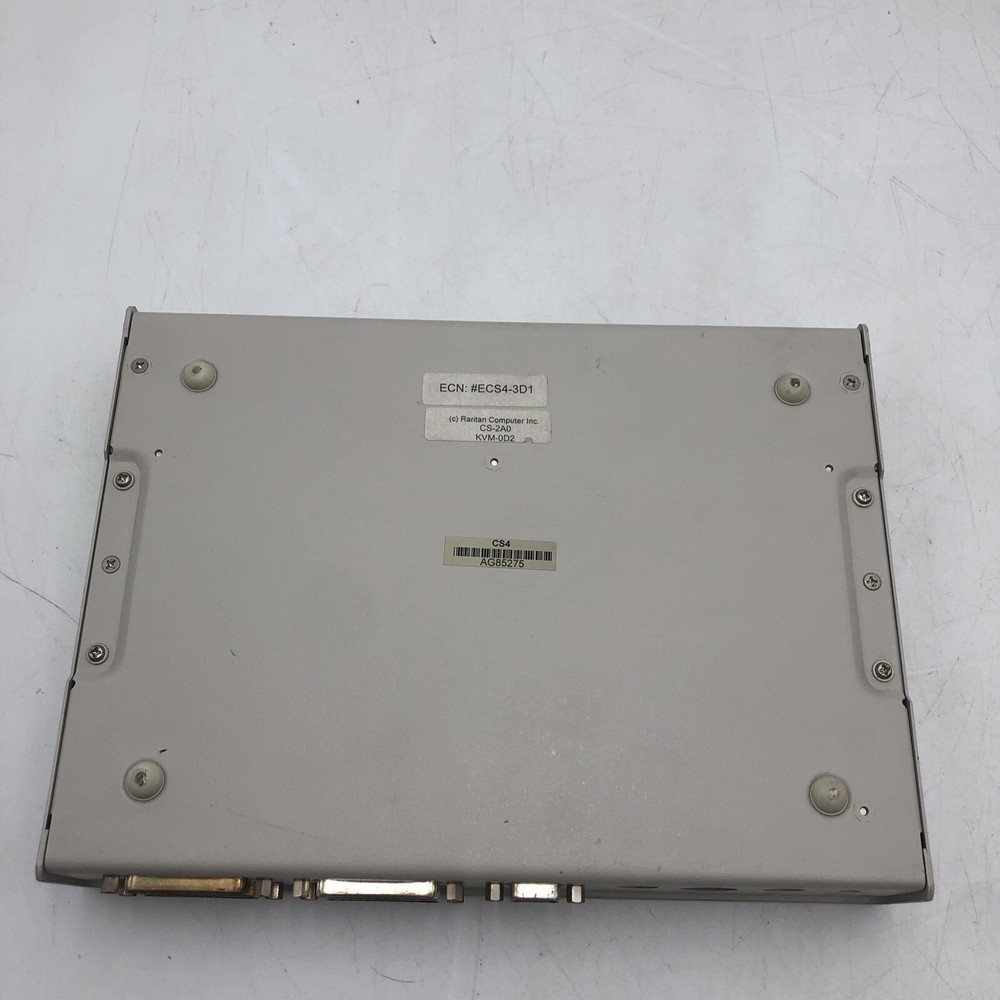 Raritan CompuSwitch Four Port Single or Multi User KVM Switch CS4 POWER TESTED