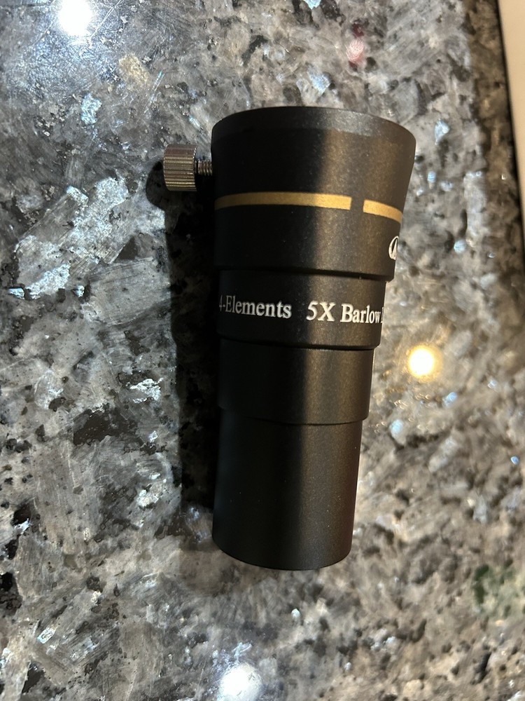 Alstar 1.25" 4-Elements 5X Barlow Lens Fully Multi-Coated Optics