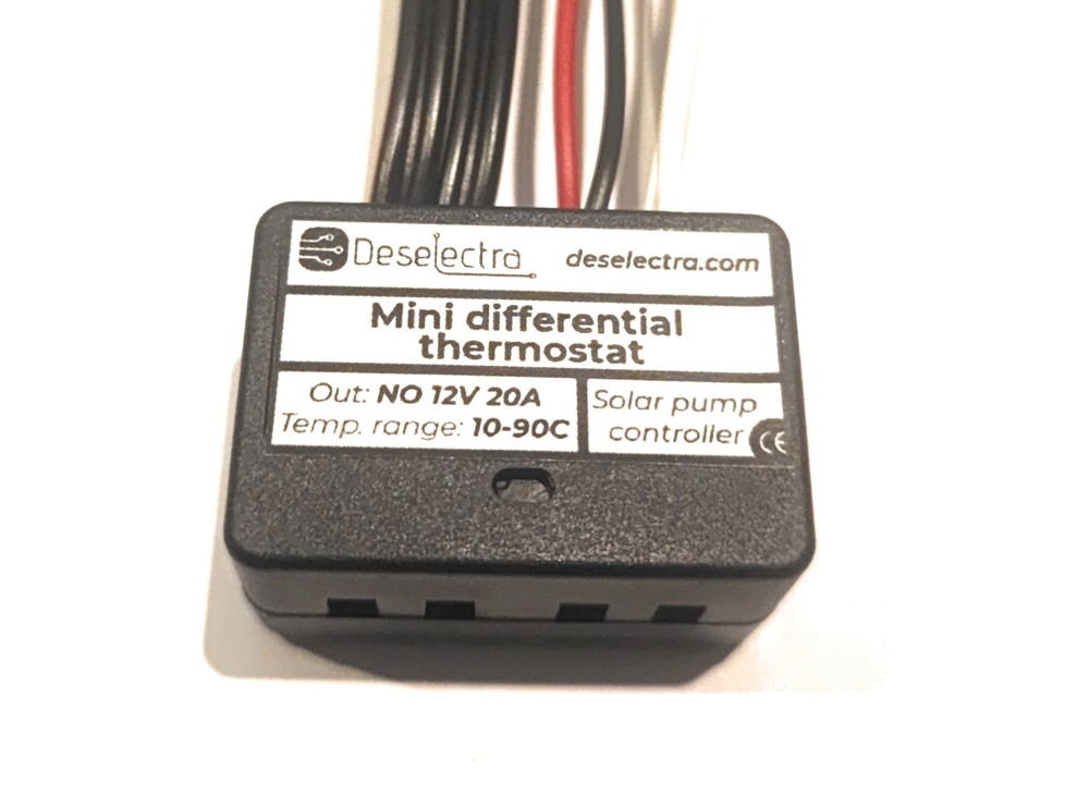 Mini differential thermostat solar water heating pump controller 12V 20A BOX