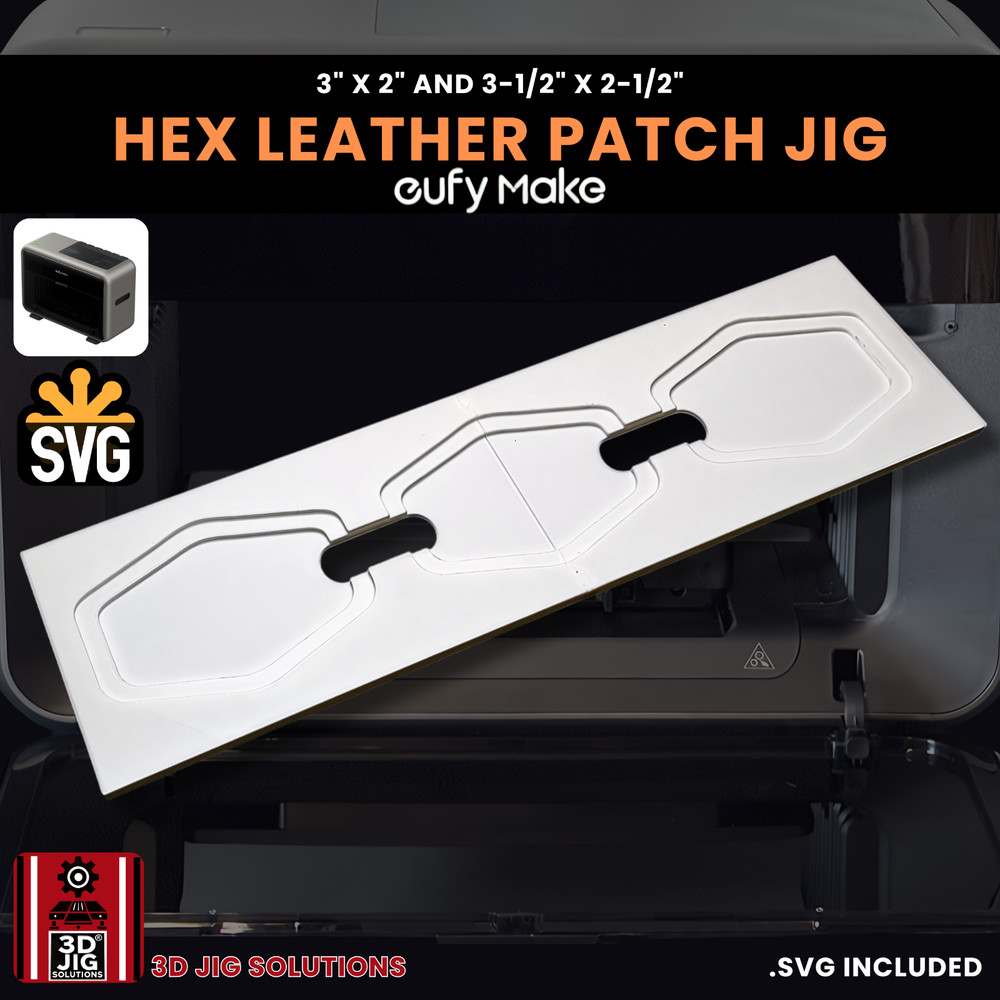 EufyMake E1 Jig | Hex Hat Patch UV Printer Fixture, UV Printing Alignment Tool