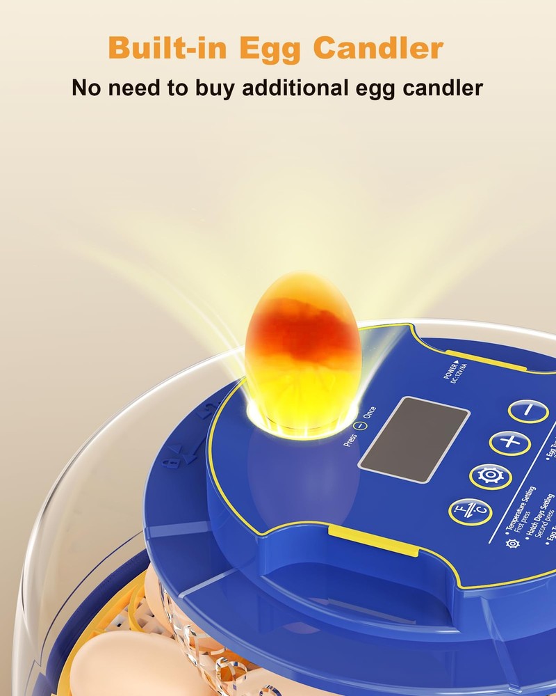 18 Chicken Egg Incubators for Hatching Eggs: Egg Incubator with Automatic Egg...