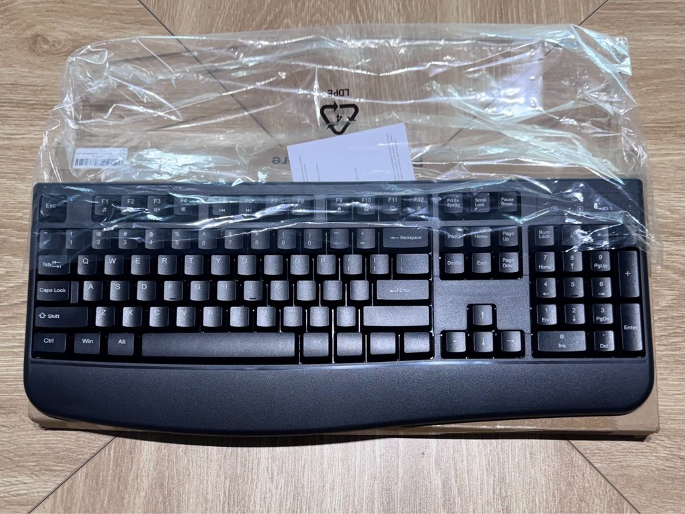 Wireless Keyboard 2.4G Full-Sized Ergonomic Wireless Computer Keyboard...