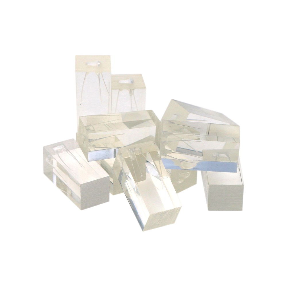 10PCS Dental Endodontic Root Canal Practice Models Endo Training Block Clear