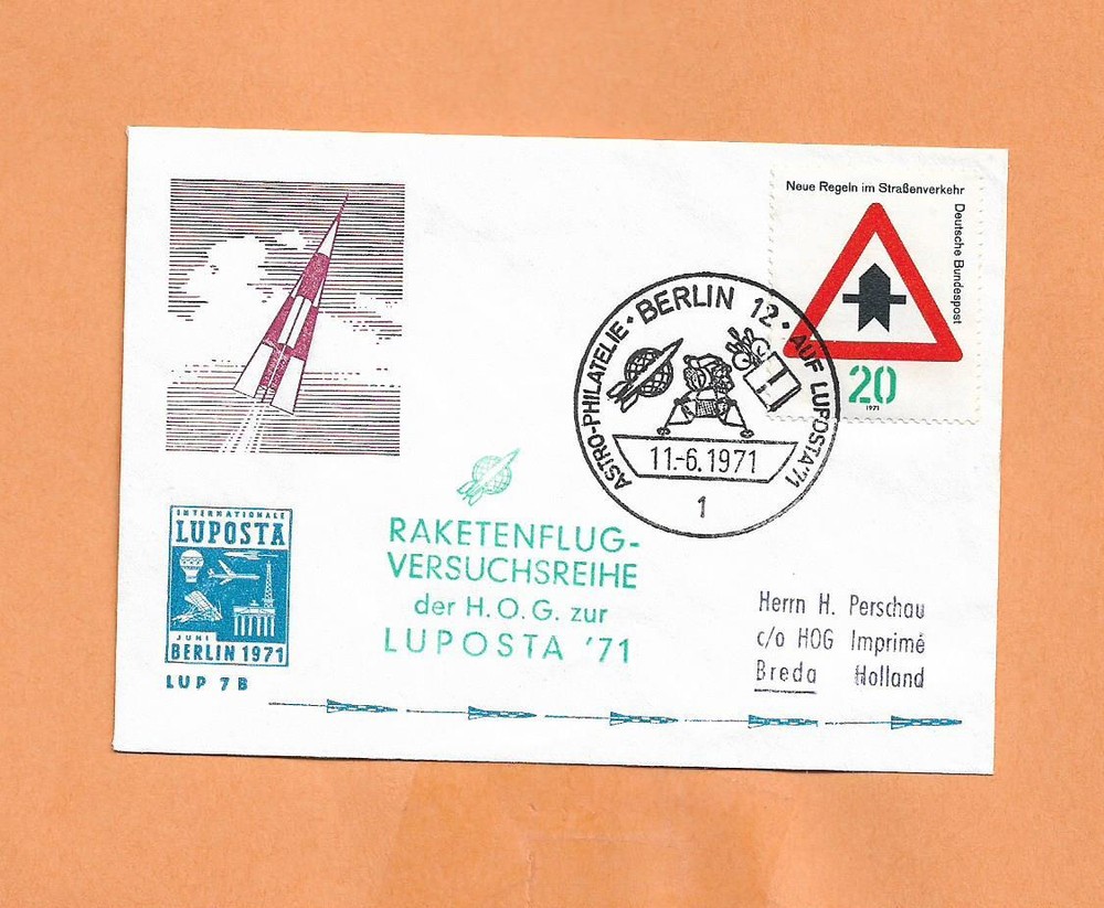 BERLIN ROCKET  LAUNCH NOV 6,1971