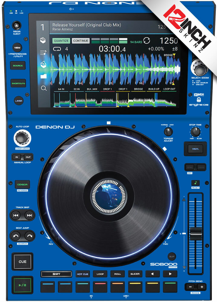 Denon SC6000/6000M Skin (Pair) Blue