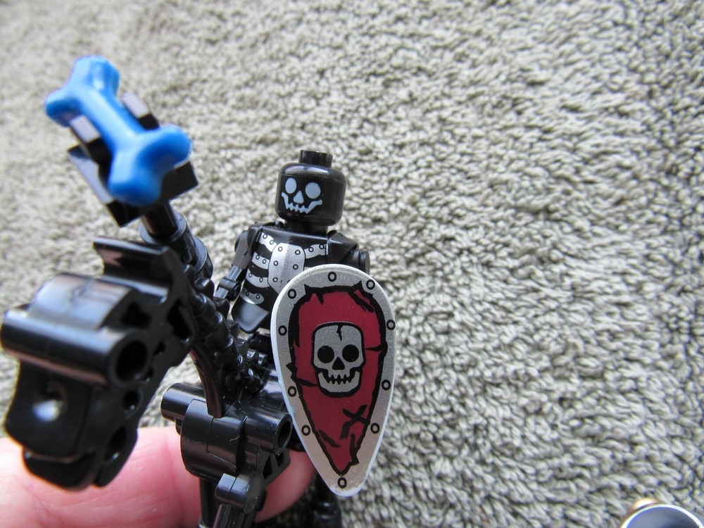 CUSTOM Painted MINI SKELETON on HORSEBACK Figures with Accessories Lot #A