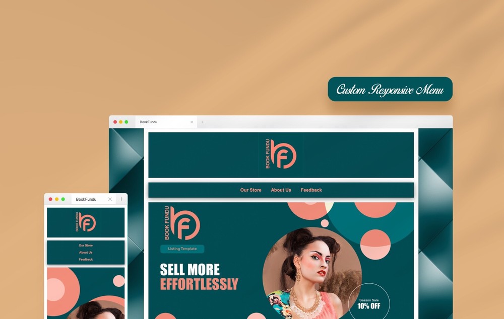 Professional eBay Template | Custom Colours | Mobile Ready | No Subscription