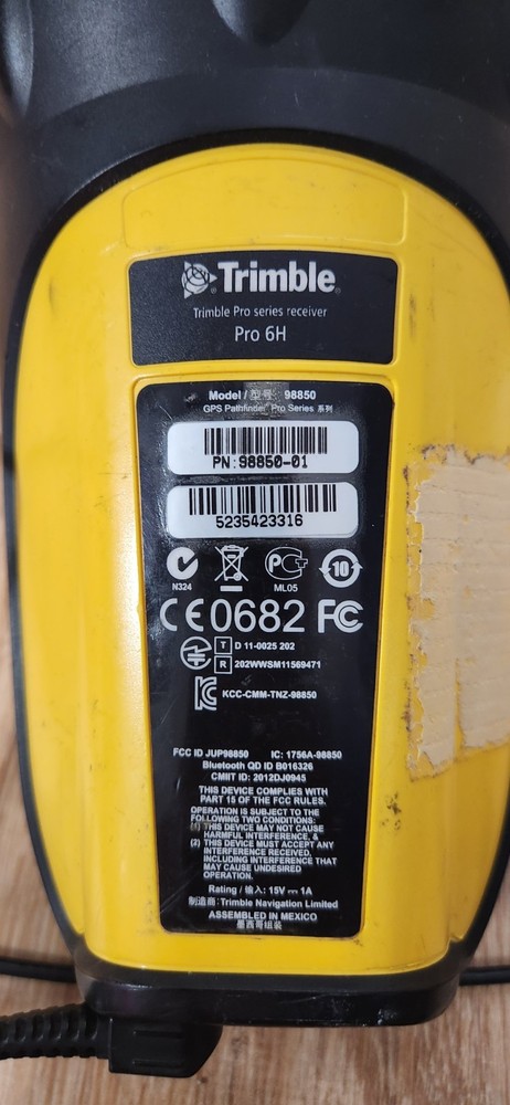 Trimble Pro6H Receiver With Nomad Datalogger