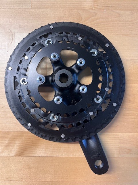 Triple crankset 155 mm/ 30/39/50