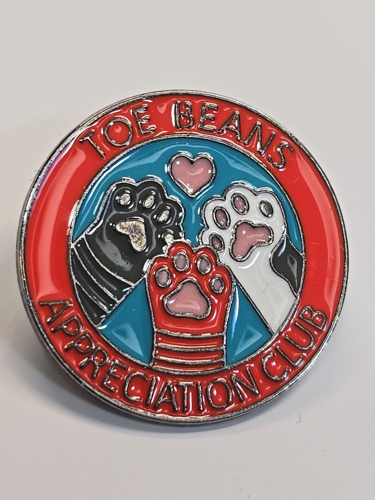 Toe Beans Appreciation Club Lapel Pin