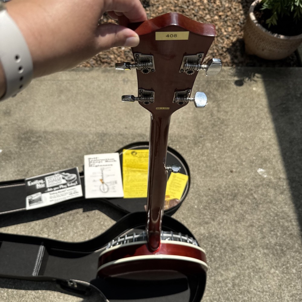 1970s Eagle Model 408 5-String Banjo w/ Case & Paperwork Remo Head