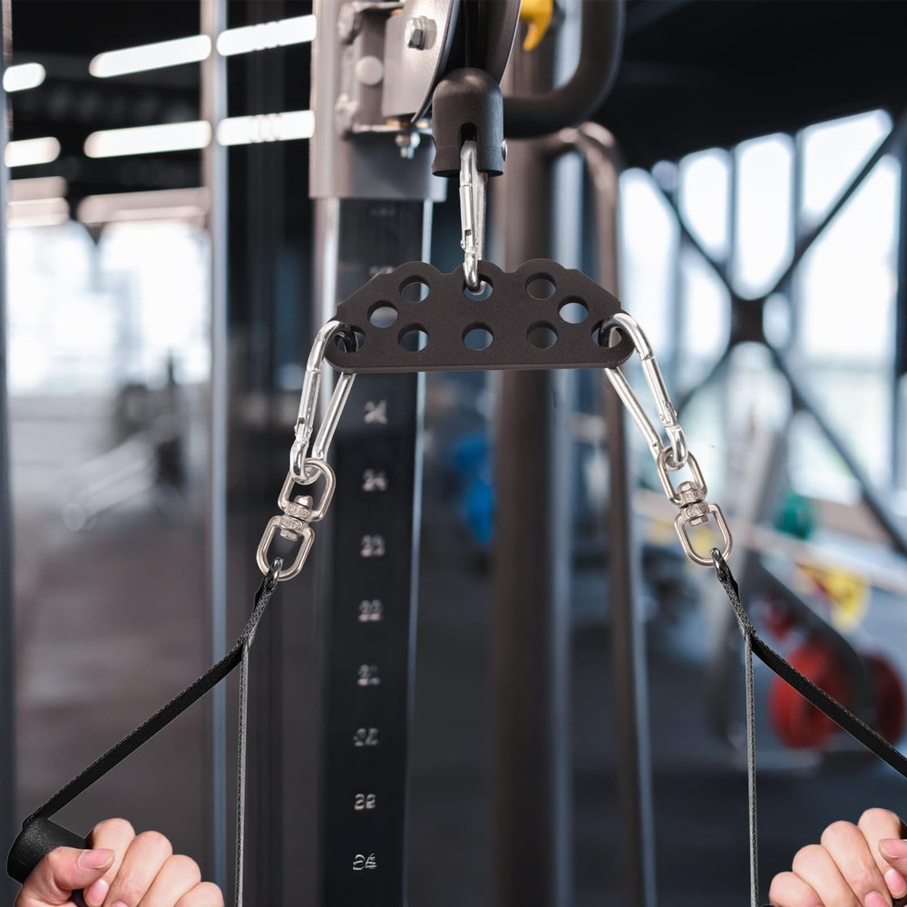 LAT Pulldown Attachments, Professional Cable Machine Attachment, Heavy Duty S...