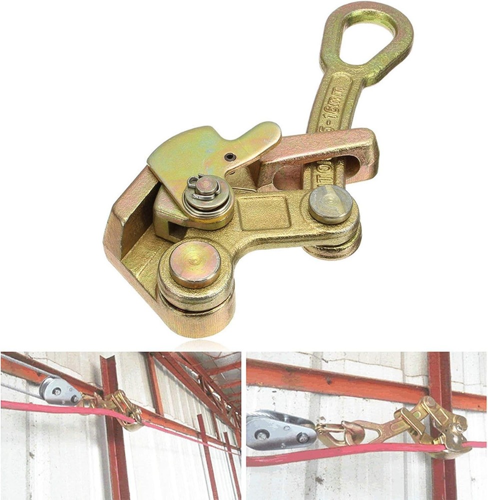 Versatile Cable Puller Grip for Steel Cables - For Professionals, 1 Ton Limit