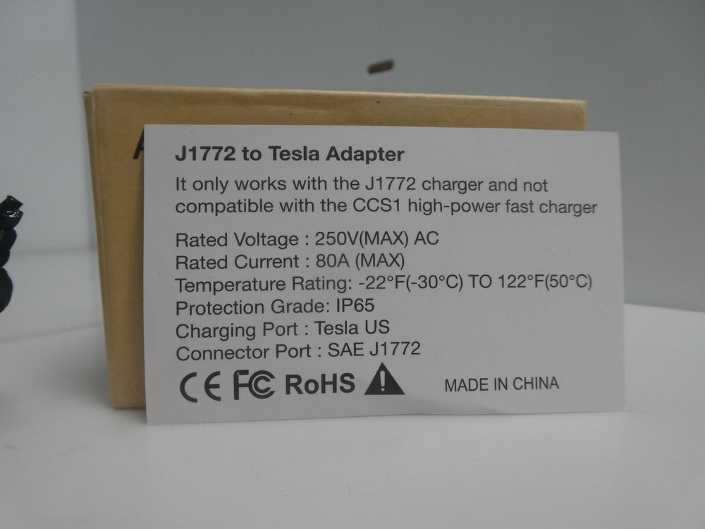 4 PACK J1772 To Tesla Adapter