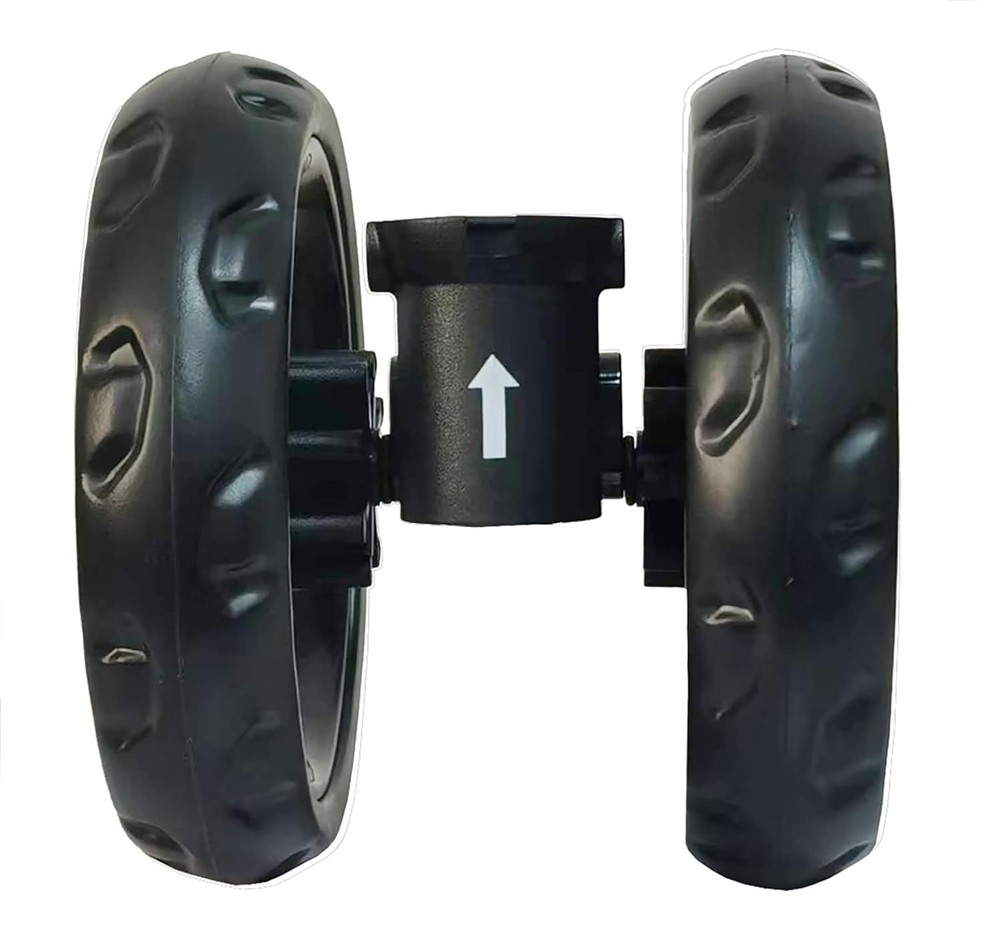 Replacement Wheel Set for 3 Wheel Pet Strollers - Easy Instal Without Tools