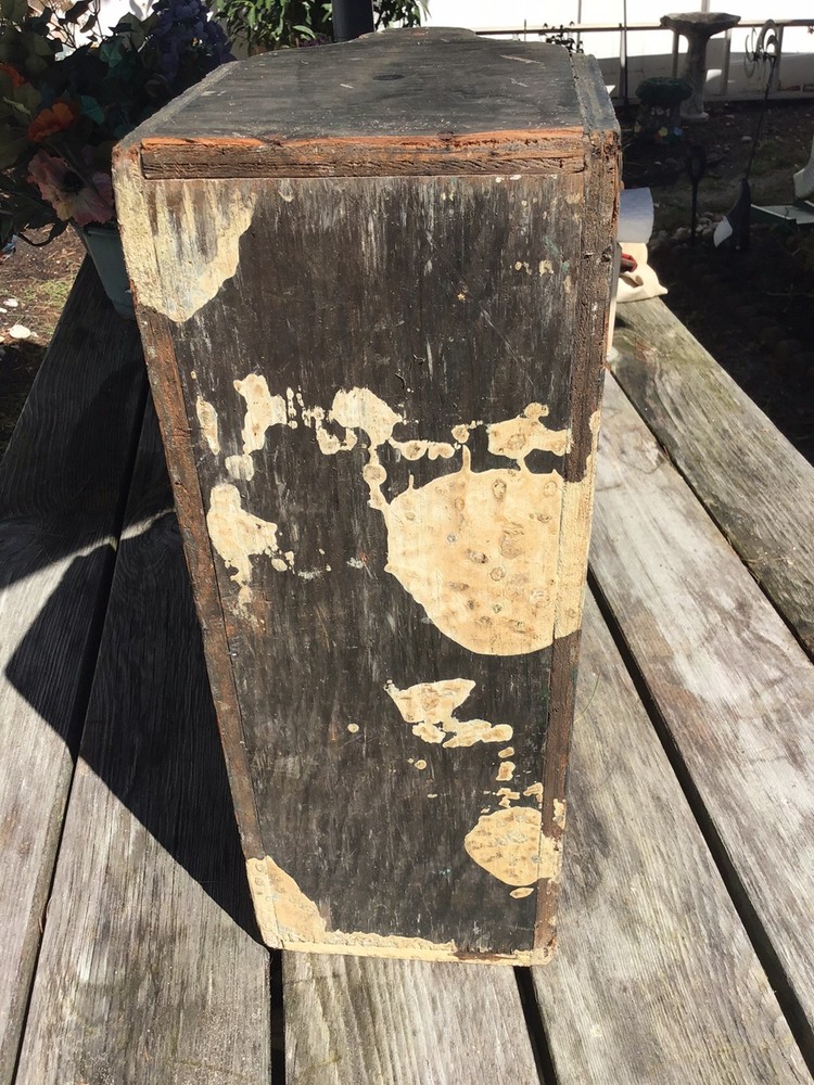 Vintage Wooden Toolbox/ Carpenters Caddy Primative