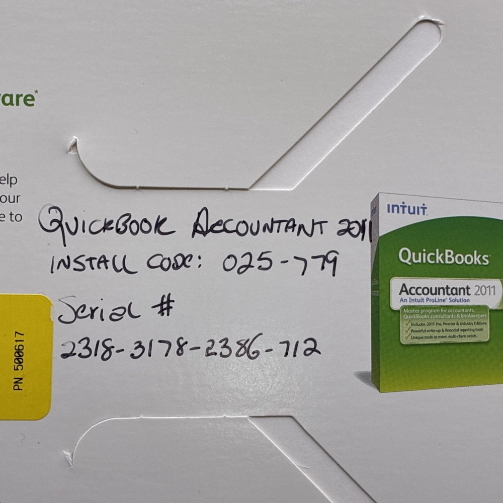INTUIT QUICKBOOKS ProAdvisor Program 2011 Reinstallation. READ DESCRIPTION