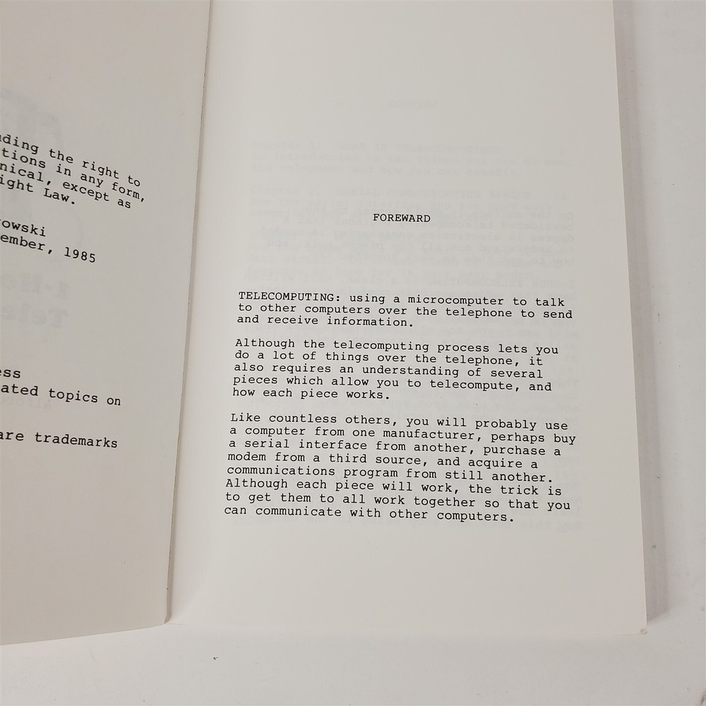 Vtg 1984 Rare 1-Hour Telecomputing Crash Course On-Line Computer Communications
