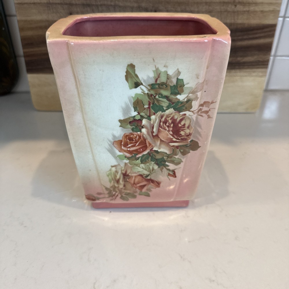 vintage ceramic piece, likely a planter, vase
