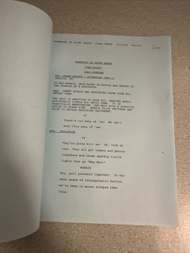 Homeboys In Outer Space 1996 TV Script Screenplay First / Pilot Episode UPN CW