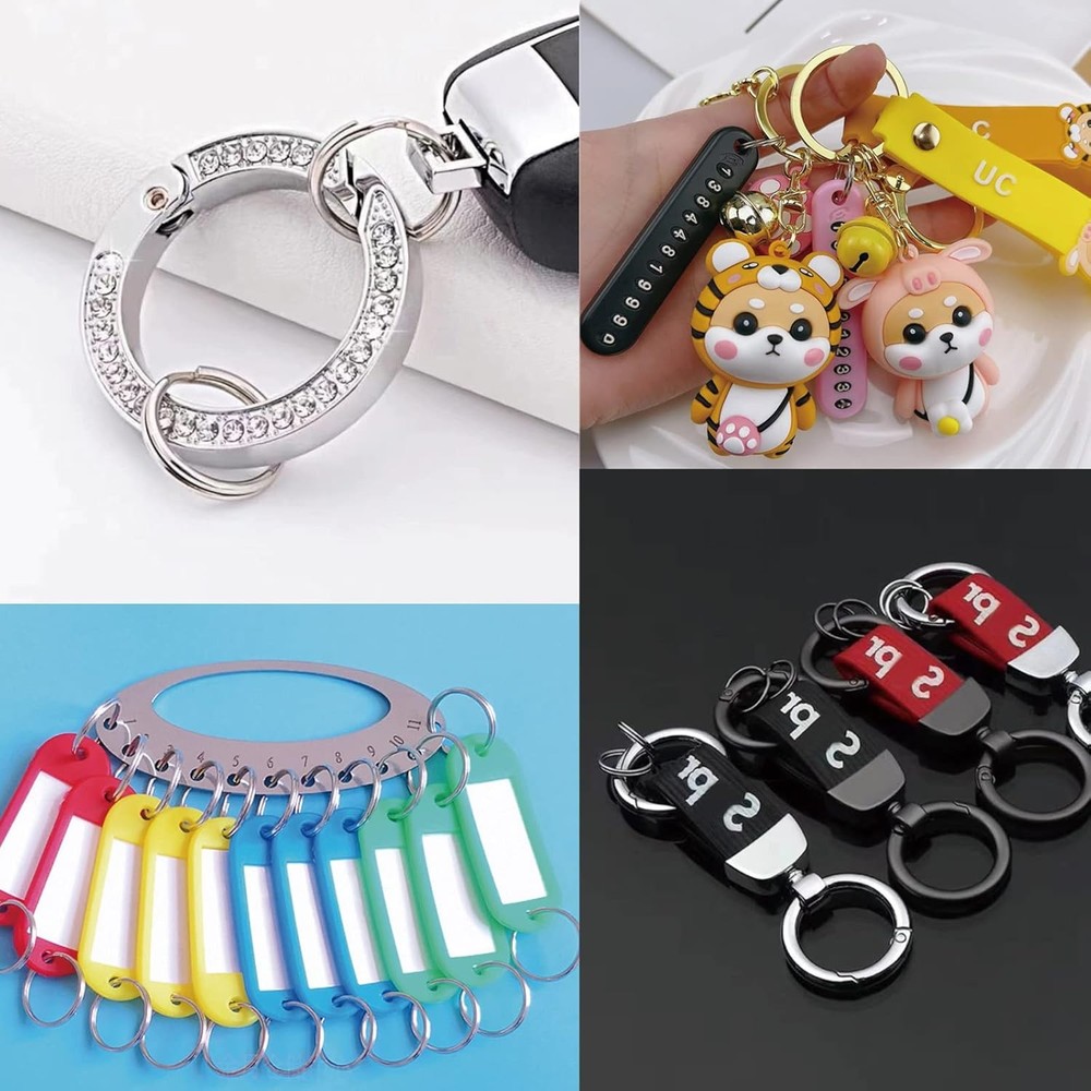 200pcs 10mm Mini Split Jump Ring with Double Loops Small Silver