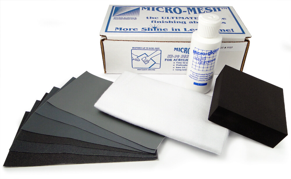 Micro-Mesh, Restoration Kit for Acrylic & Plastics, p/n KR70