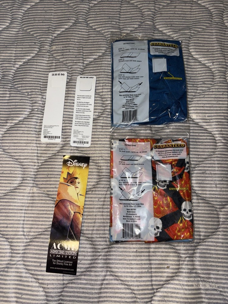 Book Covers And Book Marks Combo