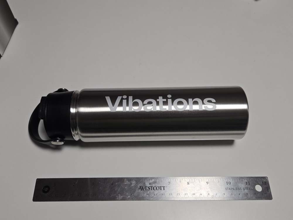Vibations Water Bottle (Silver)by Vibations 24oz