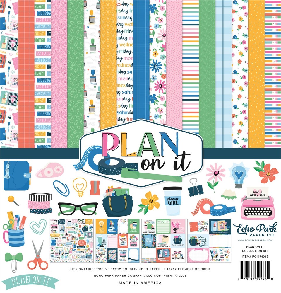 Echo Park Collection Kit 12"X12"-Plan On It