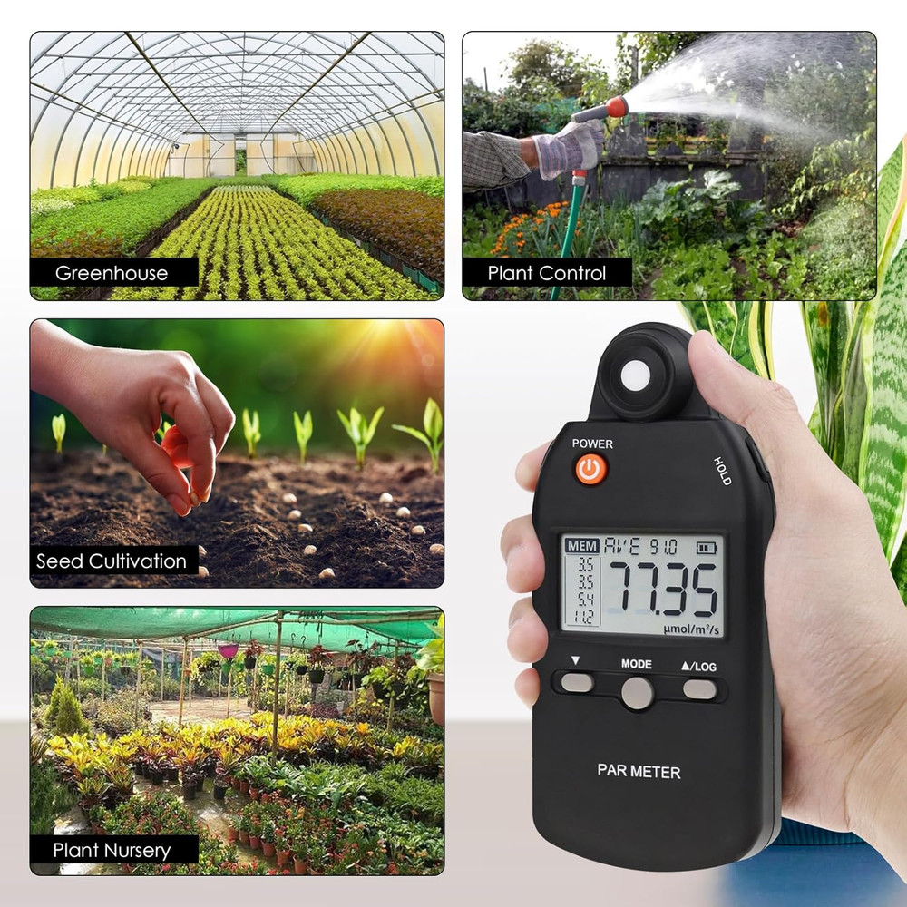 PAR Meter for Led Grow Lights High Precision Quantum Sensor Par Light Meter PPFD