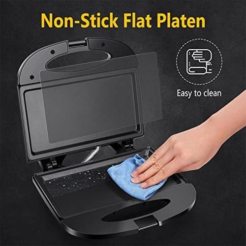 andwich Maker with Non-stick Deep Grid Surface For Egg Black ETL Certificated