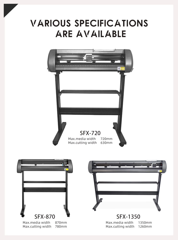 High Speed 34'' Cutting Plotter Machine with Adjustable Cutting Force and Speed