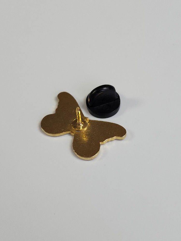Blue & Gold Color Butterfly Lapel Pin