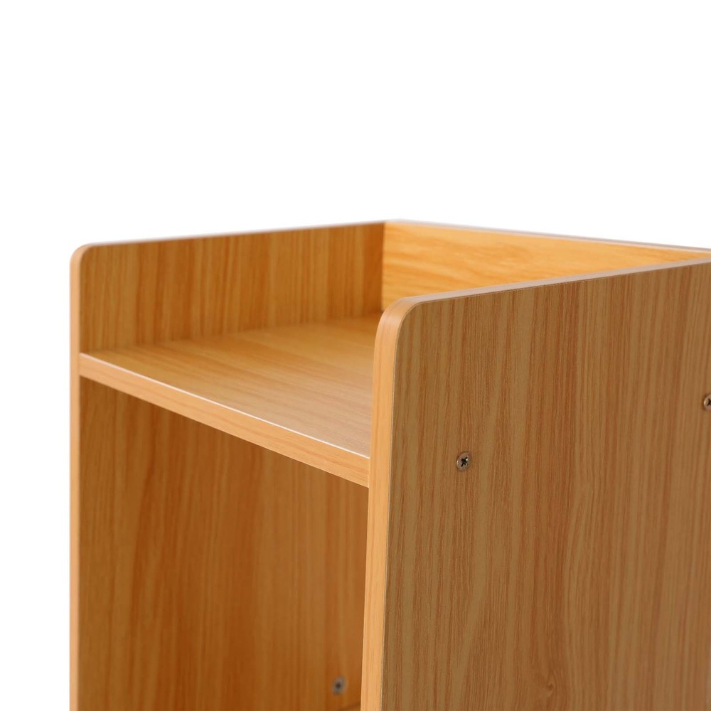 4-Tier High-Density Board Storage Cabinet, Space-Saving Modern Design Organizer