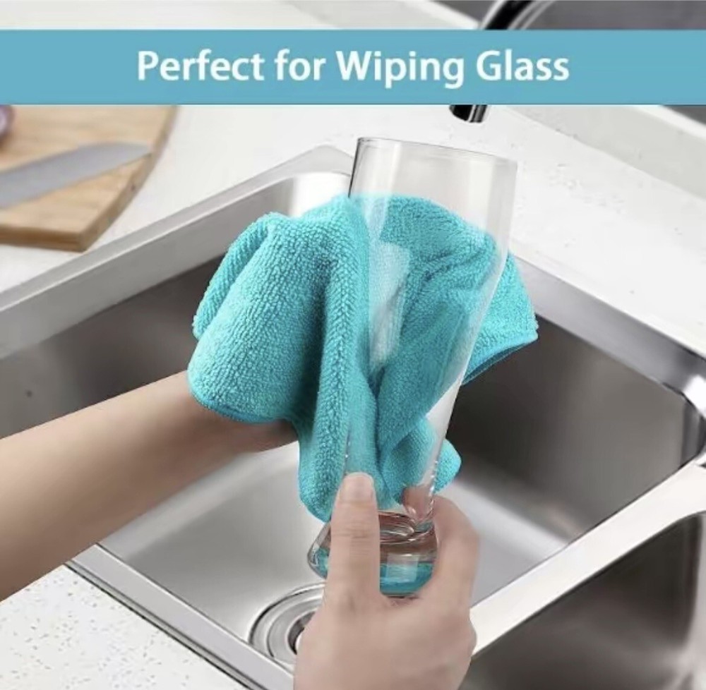 Microfiber Cleaning Cloths - Multicolor 12Pack (12x12 Inches)