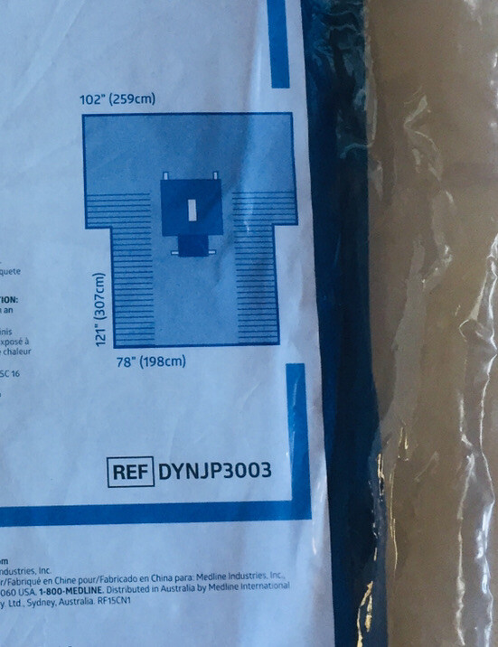 ONE LAPAROTOMY T-Drape Level 4 / Size(102"X121"X78") 3003