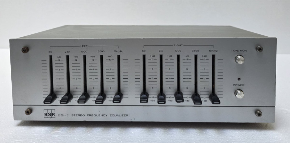 BSR EQ-1 Model Stereo Frequency Equalizer Tested & Working! SEE VIDEO!