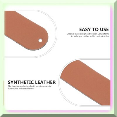 100 Pcs DIY Blank Leather Labels
