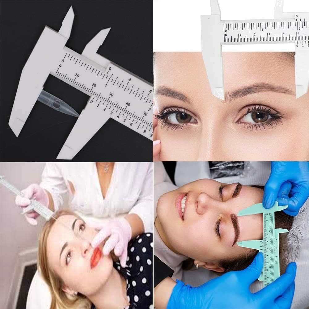 Precision Vernier Caliper 150mm - Durable Plastic Measuring Tool Blue