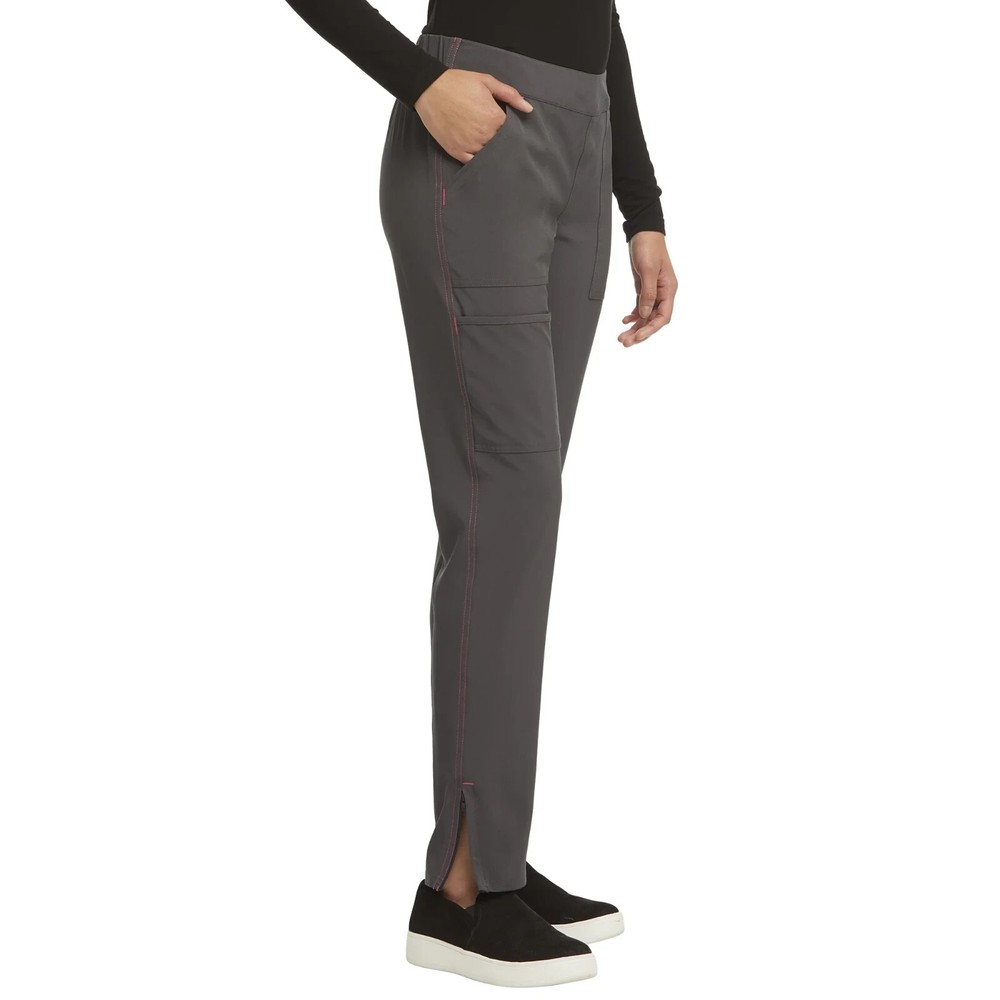 Scrubstar Women's 2Pc Warm Up Scrub Jacket & Pull On Trouser Pewter Plus Size3X