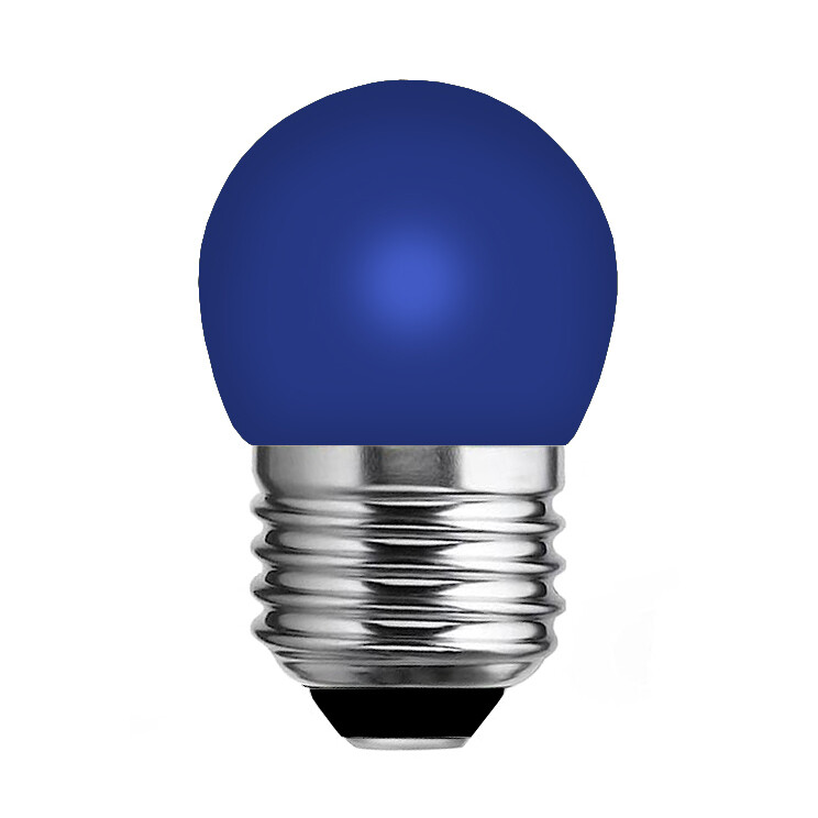Satco S9162 Ceramic BLUE LED 1.2W =11W Globe S11 Non-Dimmable 120V Medium E26