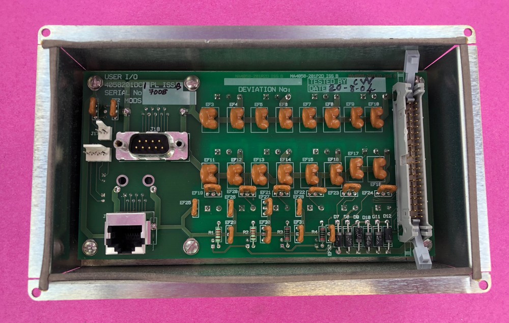 Waters Micromass User I/O 4058201DC Control Board Mass Spectrometer