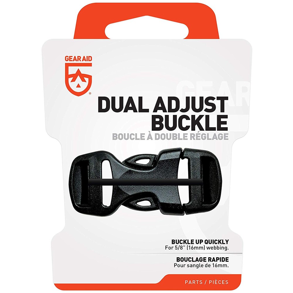 GEAR AID Dual Adjust Replacement Buckle Kit, Various Sizes, Multi-pack