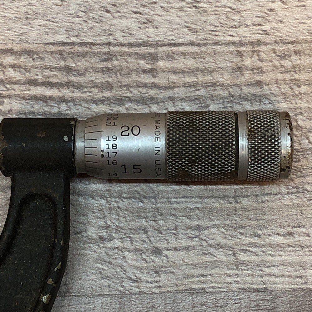 LUFKIN Micrometer # 1912 1" - 2" Range Smooth Movement nice