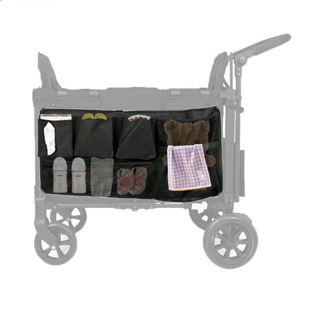 Foldable Wagon Side Pocket with Multiple Pockets Mesh Pockets 600D Oxford Cloth