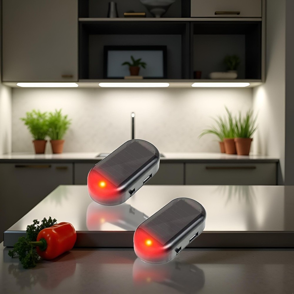 2Pcs Strobe Signal Security System,Universal Flash Warning LED Light,Alarm...