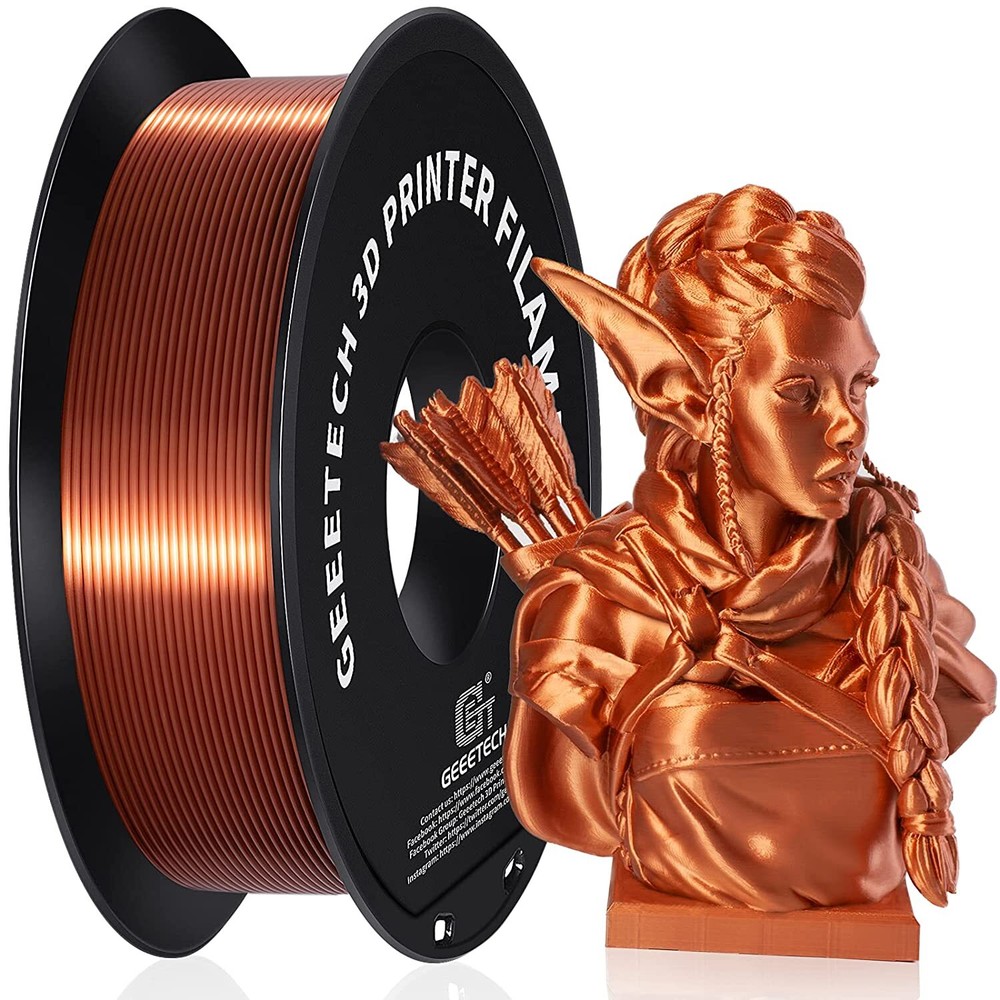 Geeetech Silk PLA 3D Printer Filament 1.75mm 1KG Multicolor For FDM 3D Printer